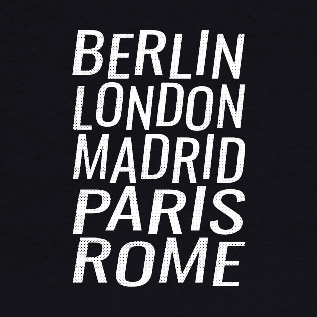 Berlin London Madrid Paris Rome by AntiqueImages